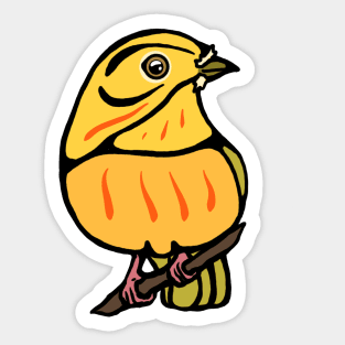 Yellow Warbler Graphic Sticker